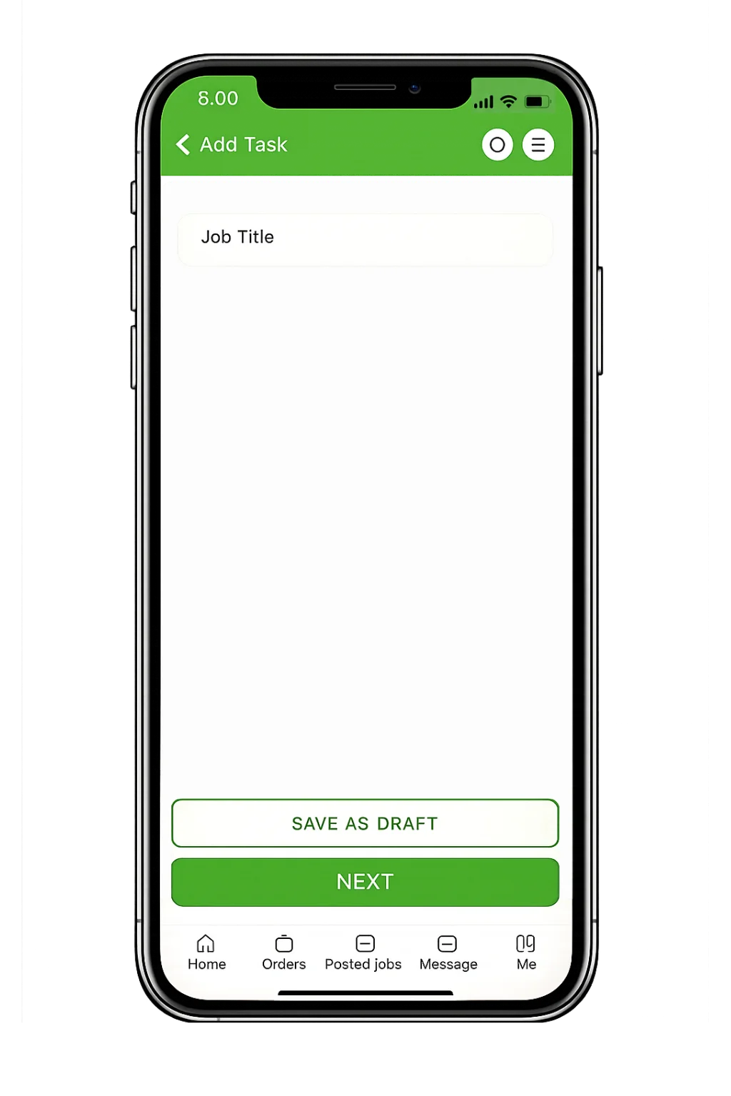 Post a plumbing request in FixMart